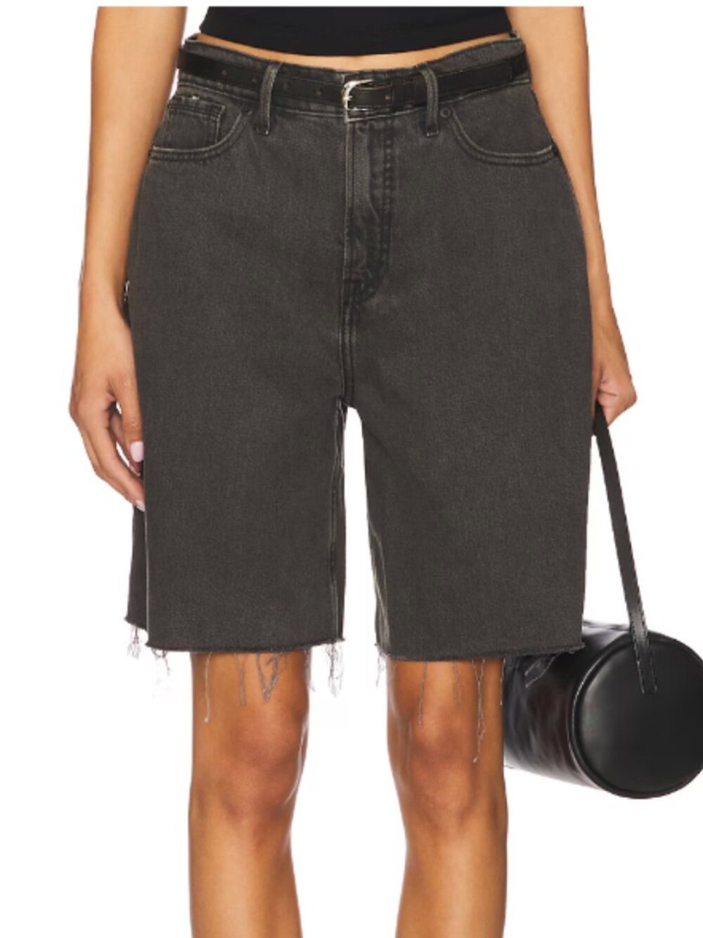 Good American Good Extreme Barrel Shorts